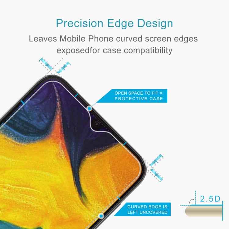 10 PCS 0.26mm 9H 2.5D Tempered Glass Film for Galaxy A30 / A30 JP