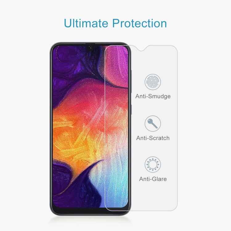 10 PCS 0.26mm 9H 2.5D Tempered Glass Film for Galaxy A50