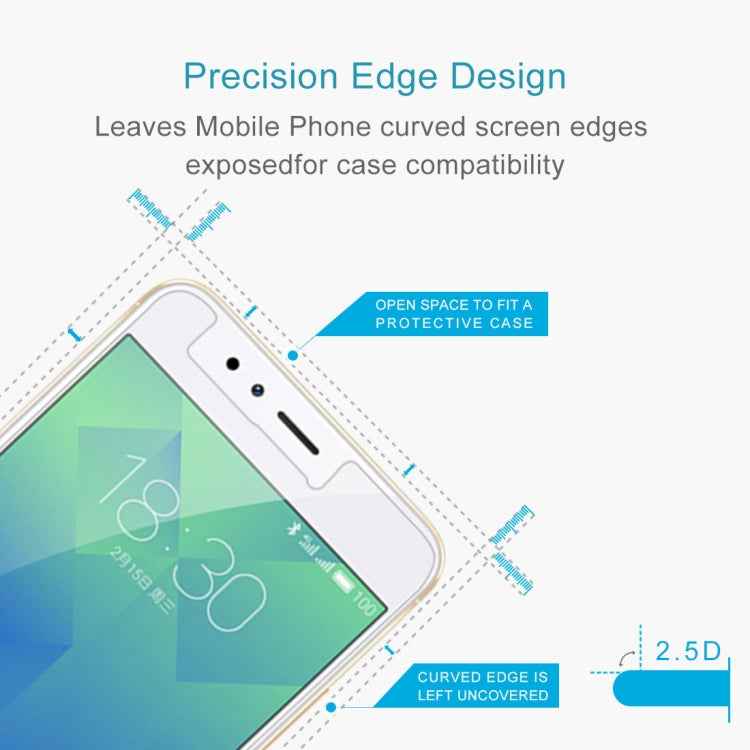 9H 2.5D Tempered Glass Film for Meizu M5S
