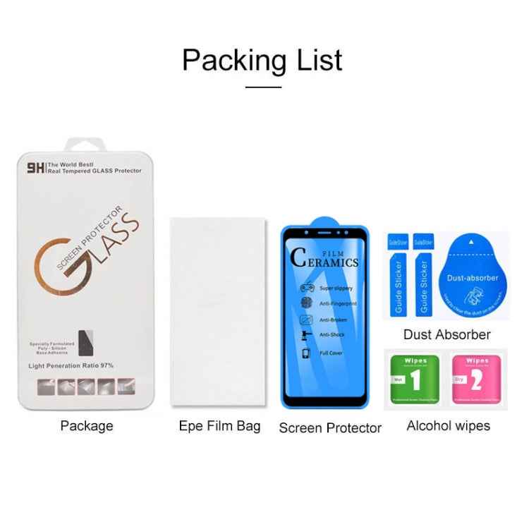 2.5D Full Glue Full Cover Ceramics Film for Galaxy A6 Plus (2018)