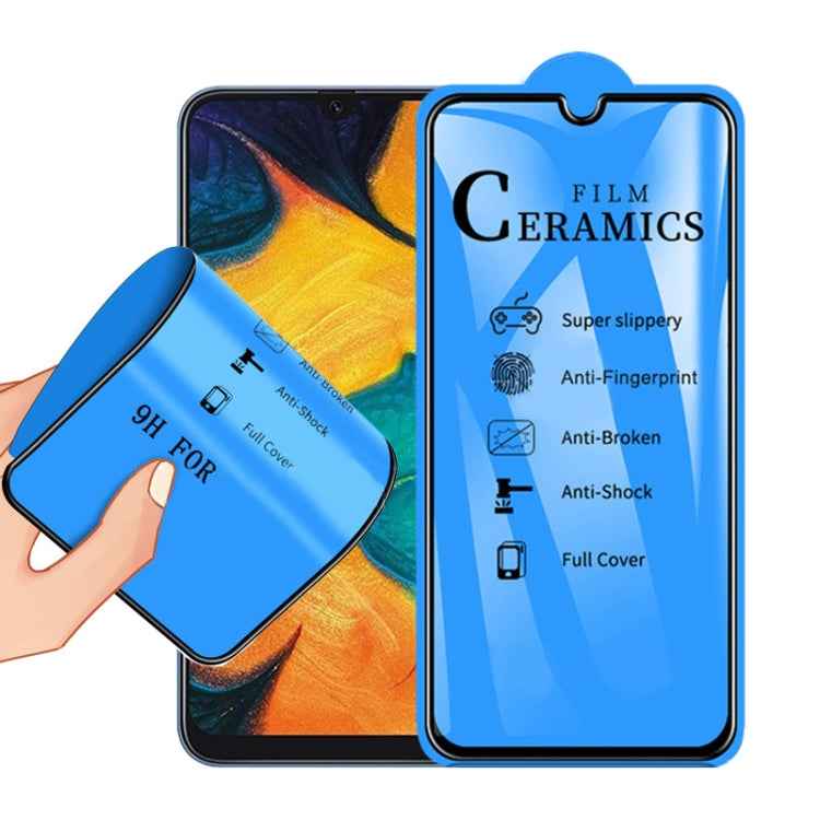 2.5D Full Glue Full Cover Ceramics Film for Galaxy A20 / A30 / A50 / M30 / A30 JP