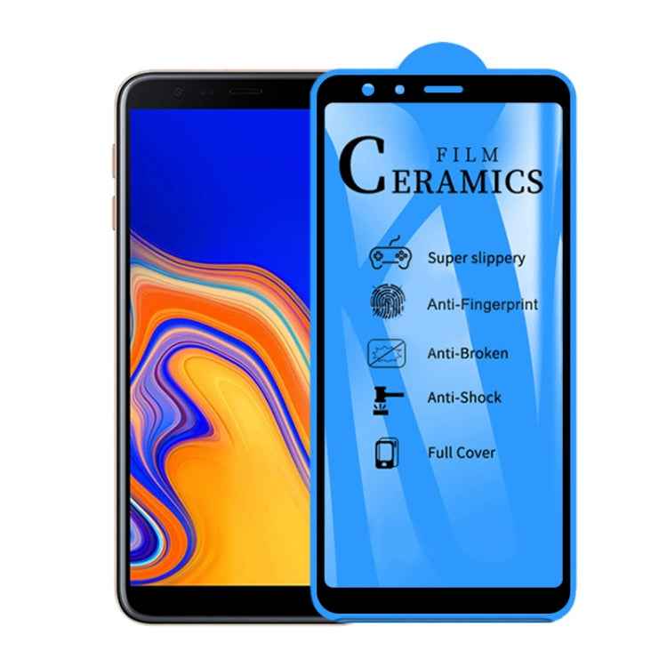 2.5D Full Glue Full Cover Ceramics Film for Galaxy J4 Plus / J6 Plus