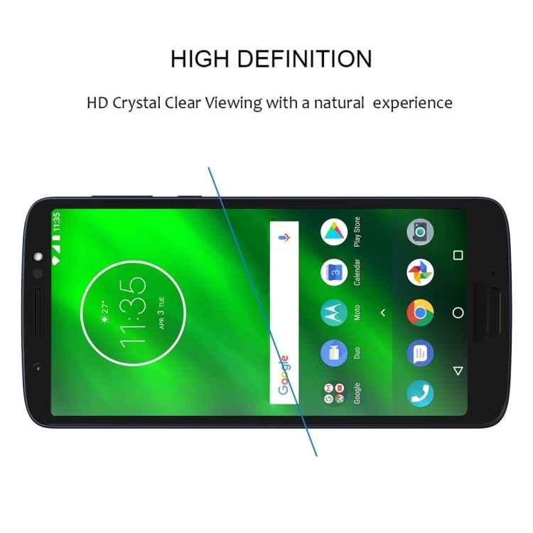 Full Glue Full Cover Screen Protector Tempered Glass film for Motorola Moto E5 Plus
