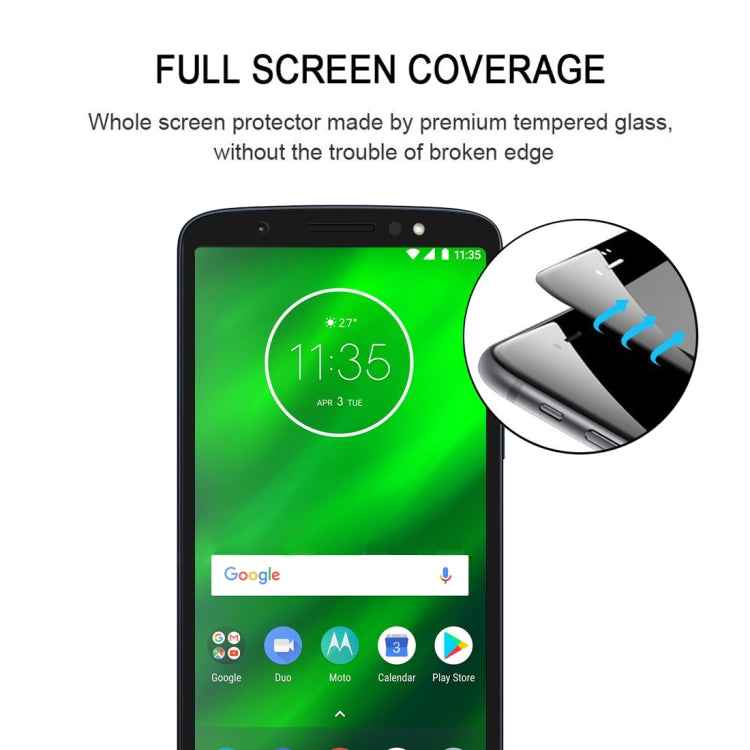 25 PCS Full Glue Full Cover Screen Protector Tempered Glass film for Motorola Moto P40