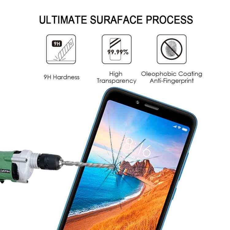 Full Glue Full Cover Screen Protector Tempered Glass film for Xiaomi Redmi 7A