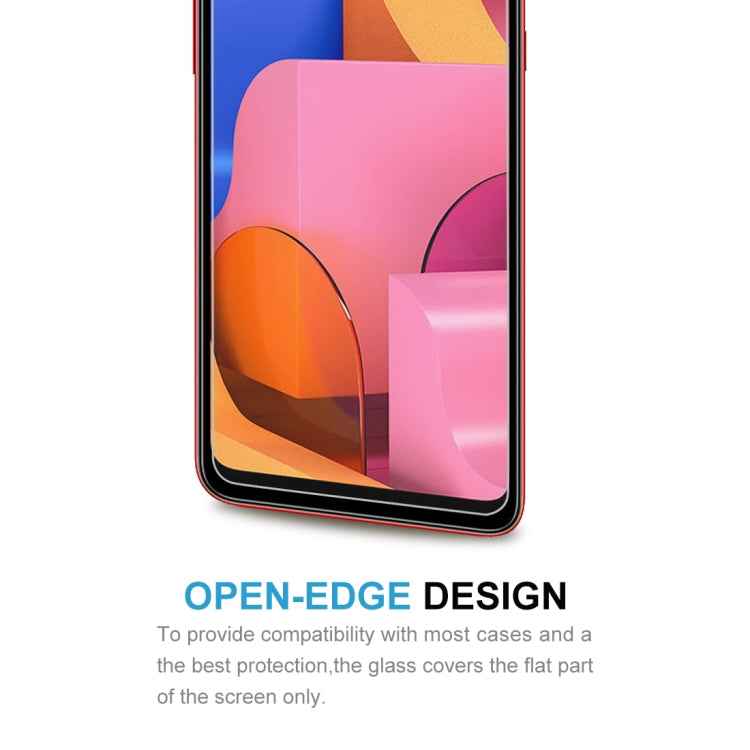 50 PCS 0.26mm 9H 2.5D Tempered Glass Film for Galaxy A20s