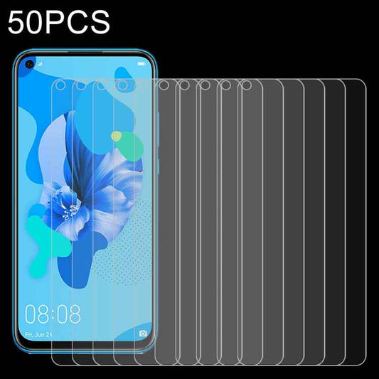For Huawei P20 Lite 50 PCS 0.26mm 9H 2.5D Tempered Glass Film