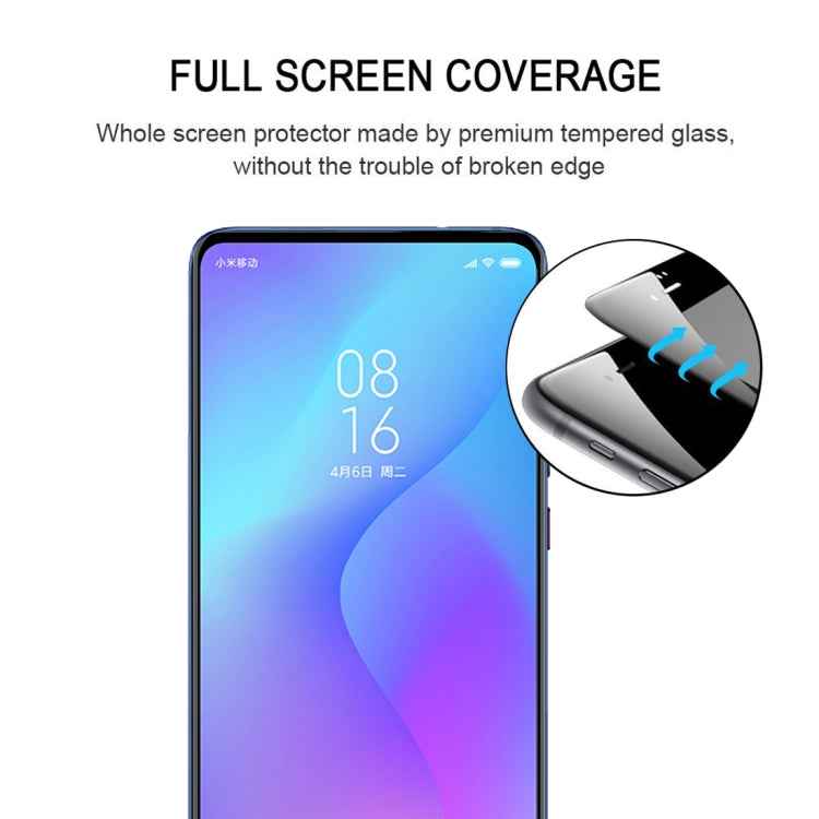 9H 2.5D Full Screen Tempered Glass Film for Xiaomi Redmi K20 / Redmi K20 Pro / K20 Pro Premium