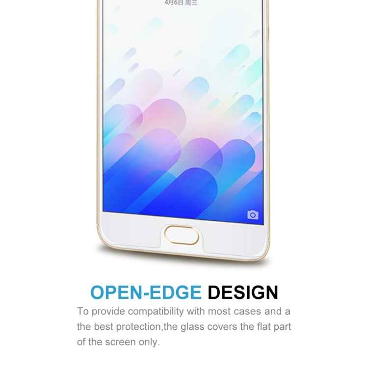 100 PCS for Meizu M3 Note / Meilan Note 3 0.26mm 9H Surface Hardness 2.5D Explosion-proof Tempered Glass Screen Film