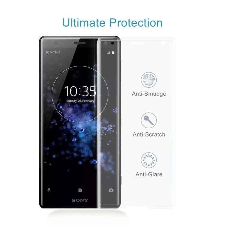 25 PCS For Sony Xperia XZ2 Compact 0.3mm 9H Surface Hardness 3D Explosion-proof Tempered Glass Screen Film