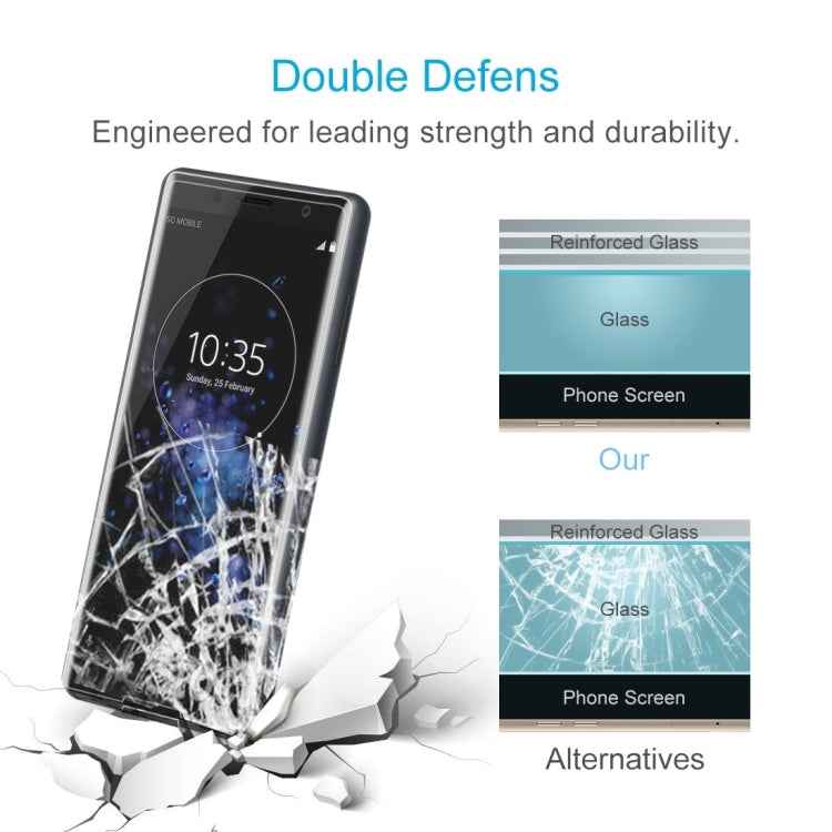 25 PCS For Sony Xperia XZ2 Compact 0.3mm 9H Surface Hardness 3D Explosion-proof Tempered Glass Screen Film