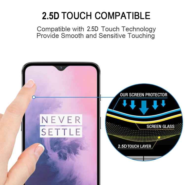 2 PCS 9H Full Screen Curved Edge Tempered Glass Film for OnePlus 7