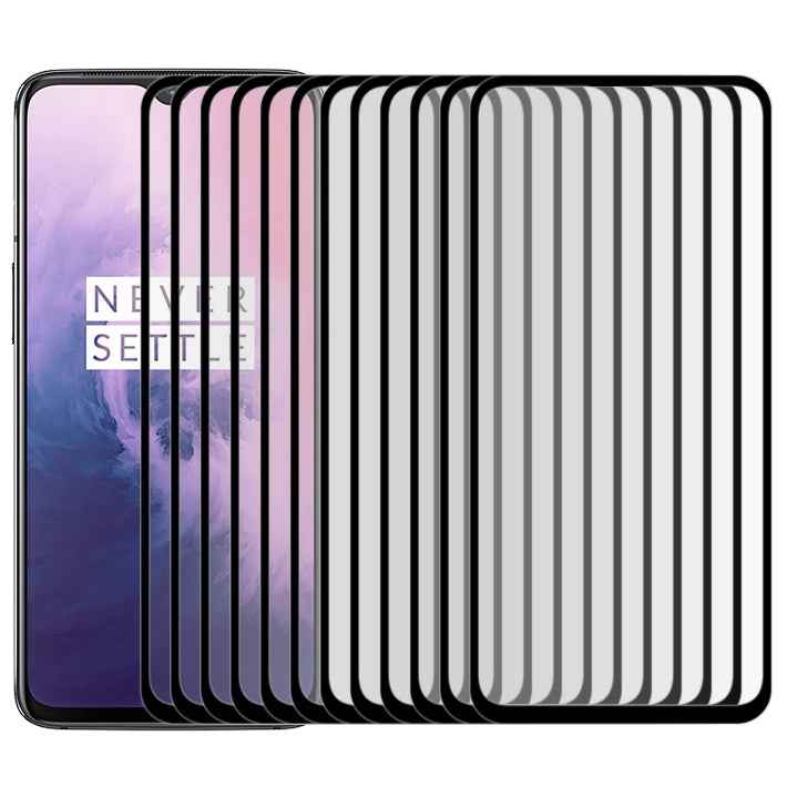 25 PCS 9H Full Screen Curved Edge Tempered Glass Film for OnePlus 7