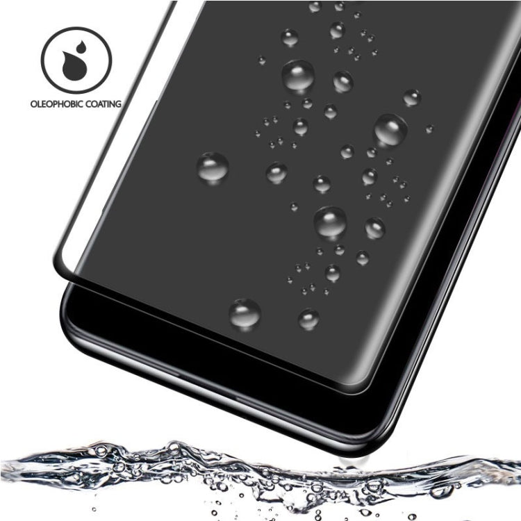 For Galaxy Note 10+  0.3mm 9H Surface Hardness 3D Curved Edge Glue Curved Full Screen Tempered Glass Film, Fingerprint Unlock Is Supported, For Galaxy Note 10+(1 PC)