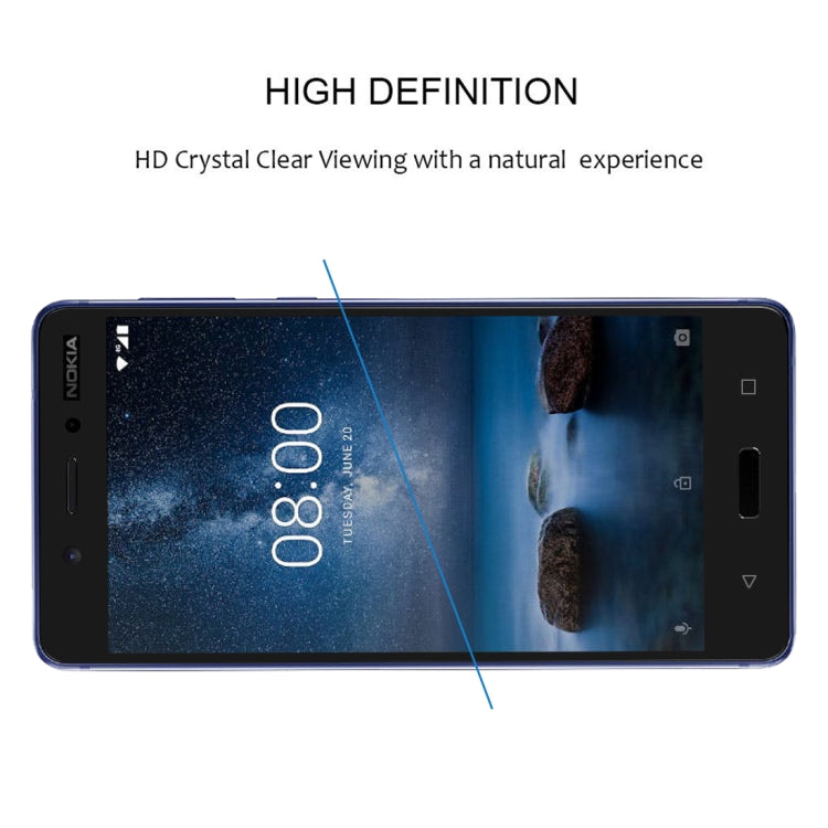 25 PCS Full Glue Full Cover Screen Protector Tempered Glass film for Nokia 5, For Nokia 5
