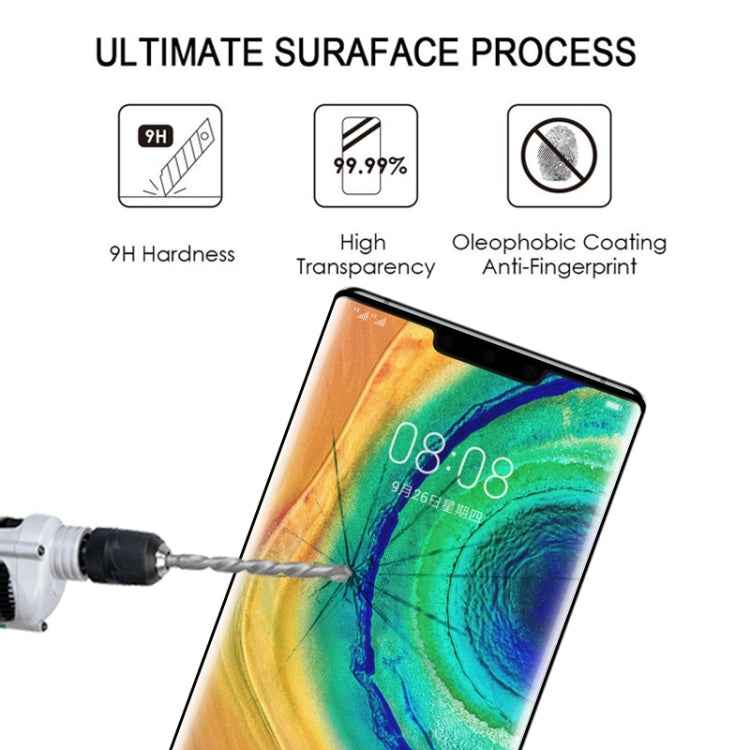 Full Cover Screen Curved Protector Tempered Glass Film for Huawei Mate 30 Pro, For Huawei Mate 30 Pro