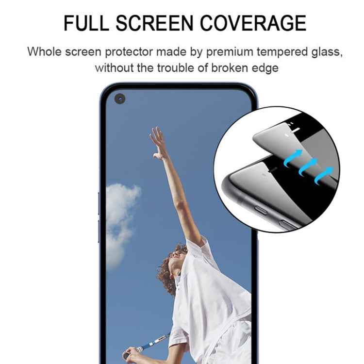 For OPPO A52 25 PCS Full Glue Full Screen Tempered Glass Film