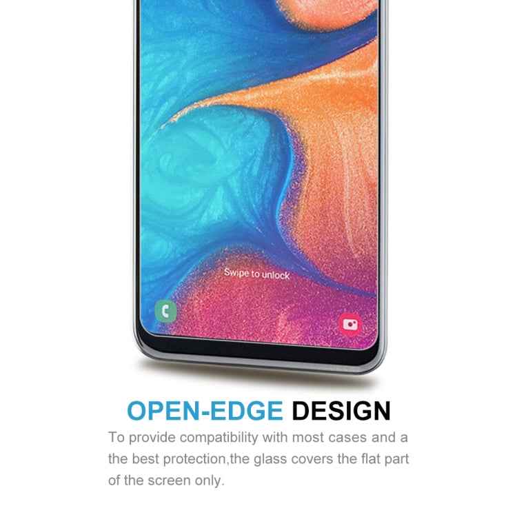 50 PCS 2.5D Non-Full Screen Tempered Glass Film for Galaxy A20e