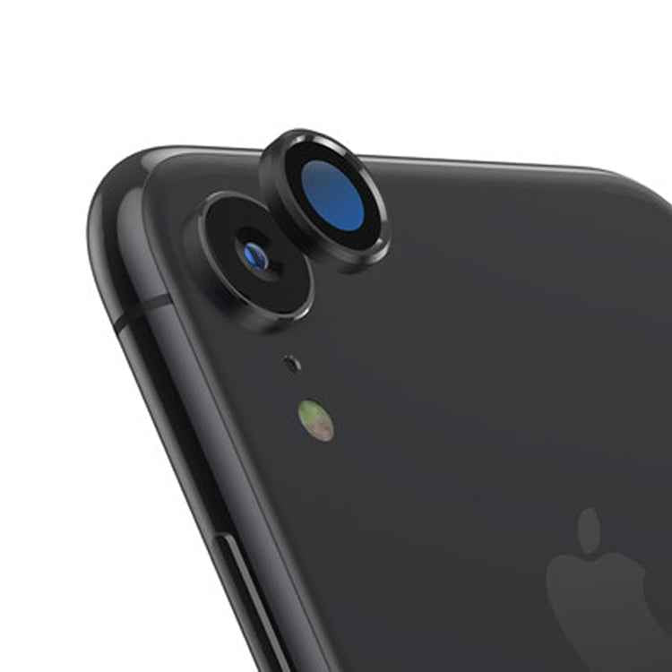 For iPhone XR Titanium Alloy Metal Camera Lens Protector Tempered Glass Film