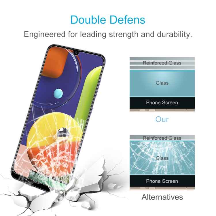 10 PCS For Galaxy A50s 2.5D Non-Full Screen Tempered Glass Film