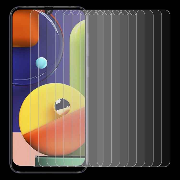 10 PCS For Galaxy A50s 2.5D Non-Full Screen Tempered Glass Film