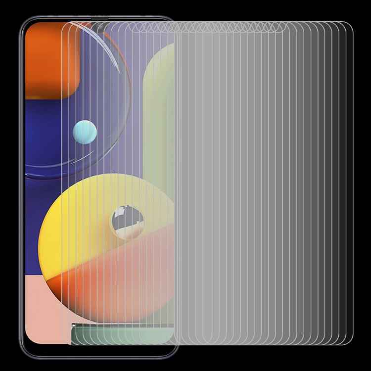 50 PCS For Galaxy A50s 2.5D Non-Full Screen Tempered Glass Film