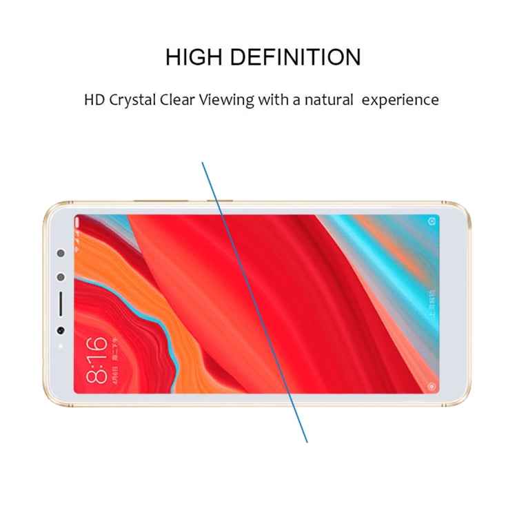 0.26mm 9H 2.5D Anti-scratch Silk-screen Tempered Glass Full Screen Film for Xiaomi Redmi S2