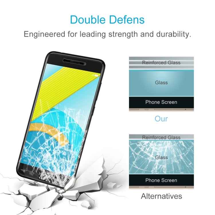 For Huawei Honor 6C Pro 0.26mm 9H Surface Hardness 2.5D Explosion-proof Tempered Glass Screen Film