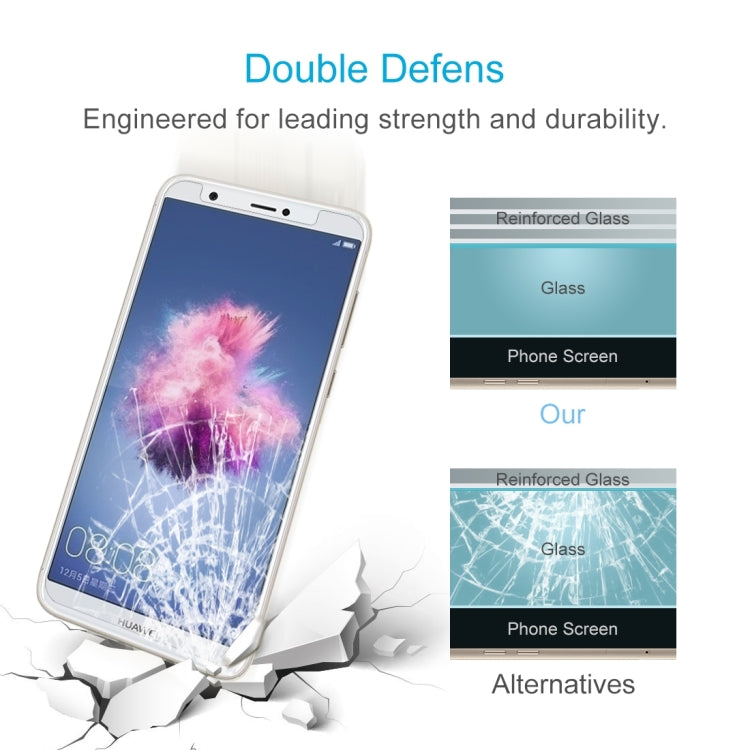 100 PCS for Huawei P smart / Enjoy 7S 0.26mm 9H Surface Hardness 2.5D Curved Tempered Glass Screen Protector Film, For P smart / Enjoy 7S