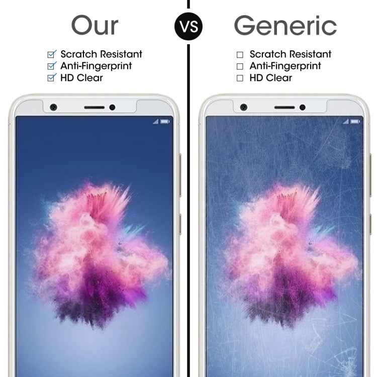 For Huawei P smart / Enjoy 7S 0.26mm 9H Surface Hardness 2.5D Curved Tempered Glass Screen Protector Film