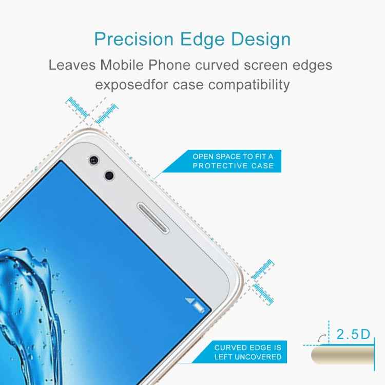 For Huawei Y6 Pro (2017) 0.26mm 9H Surface Hardness 2.5D Curved Edge Tempered Glass Screen Protector
