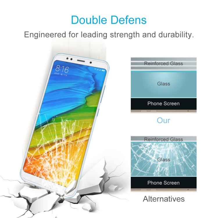For Xiaomi Redmi 5 Plus  0.26mm 9H Surface Hardness 2.5D Curved Edge Tempered Glass Screen Protector