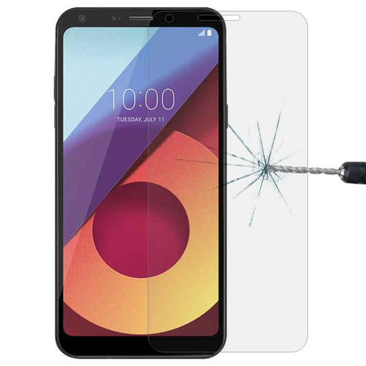 For LG Q6+ 0.26mm 9H Surface Hardness 2.5D Curved Edge Tempered Glass Screen Protector