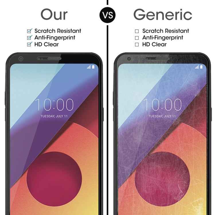For LG Q6+ 0.26mm 9H Surface Hardness 2.5D Curved Edge Tempered Glass Screen Protector
