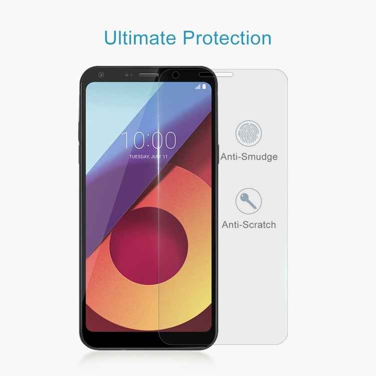 For LG Q6+ 0.26mm 9H Surface Hardness 2.5D Curved Edge Tempered Glass Screen Protector
