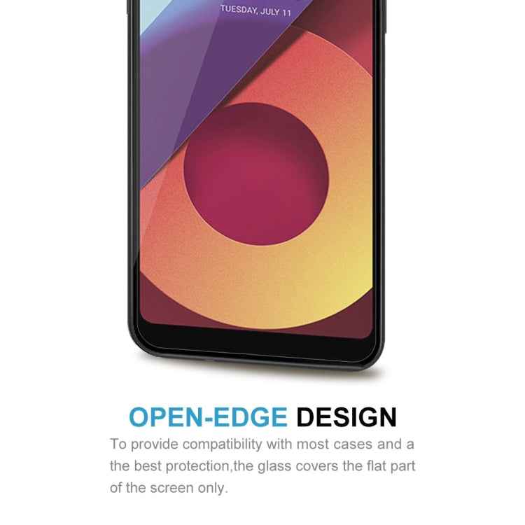 For LG Q6+ 0.26mm 9H Surface Hardness 2.5D Curved Edge Tempered Glass Screen Protector