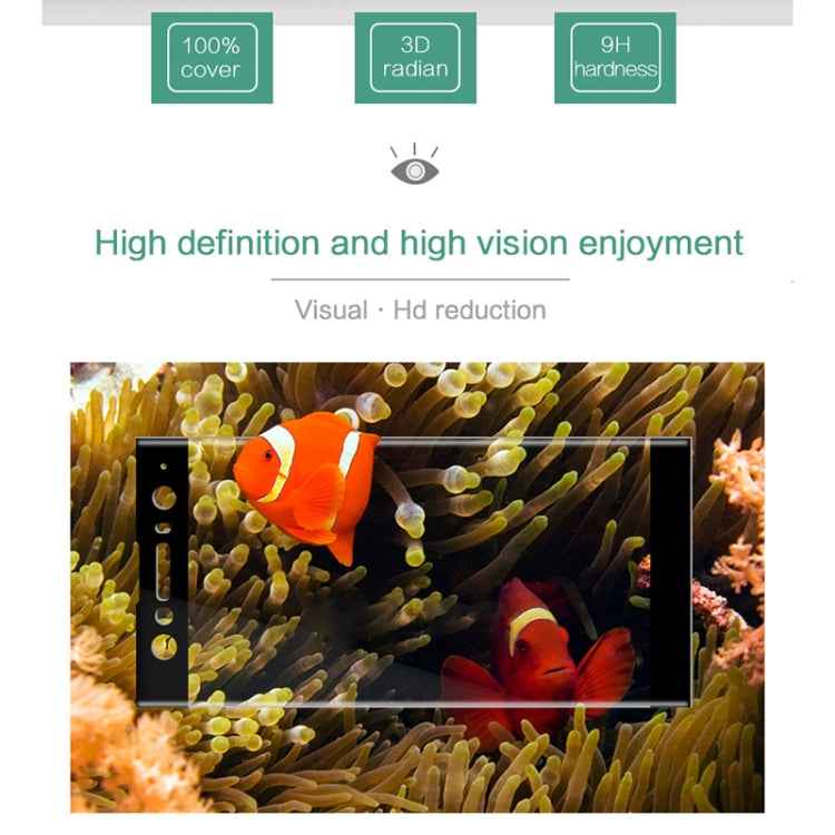 MOFI for Sony Xperia XA2 Ultra 0.3mm 9H Surface Hardness 3D Curved Edge Anti-scratch HD Full Coverage Tempered Glass Screen Protector