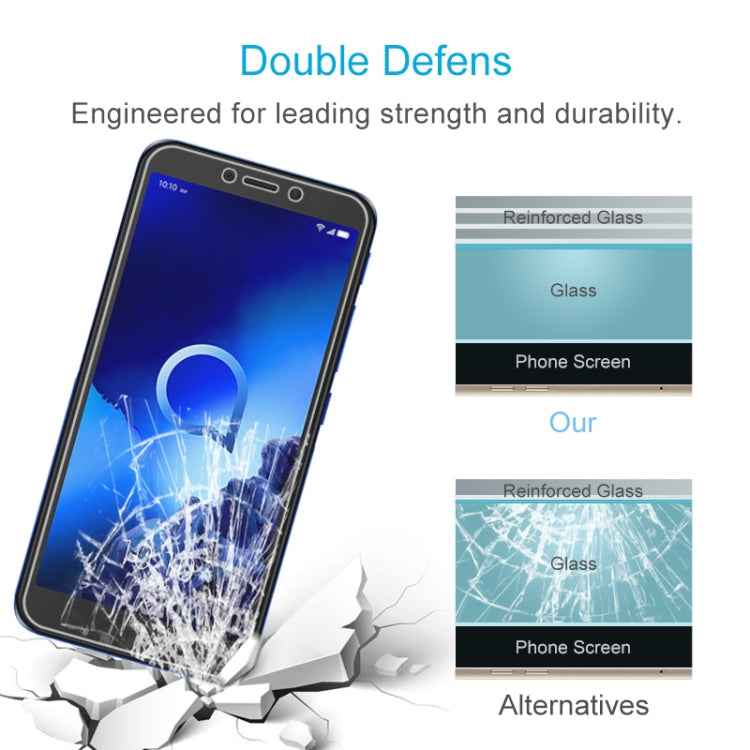 For Alcatel 1V (2019) 2.5D Non-Full Screen Tempered Glass Film