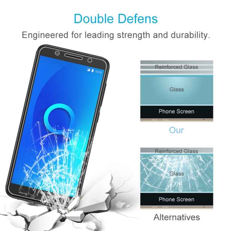 For Alcatel 1X 2.5D Non-Full Screen Tempered Glass Film
