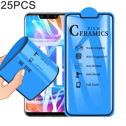 25 PCS 2.5D Full Glue Full Cover Ceramics Film for Huawei Mate 20 Lite