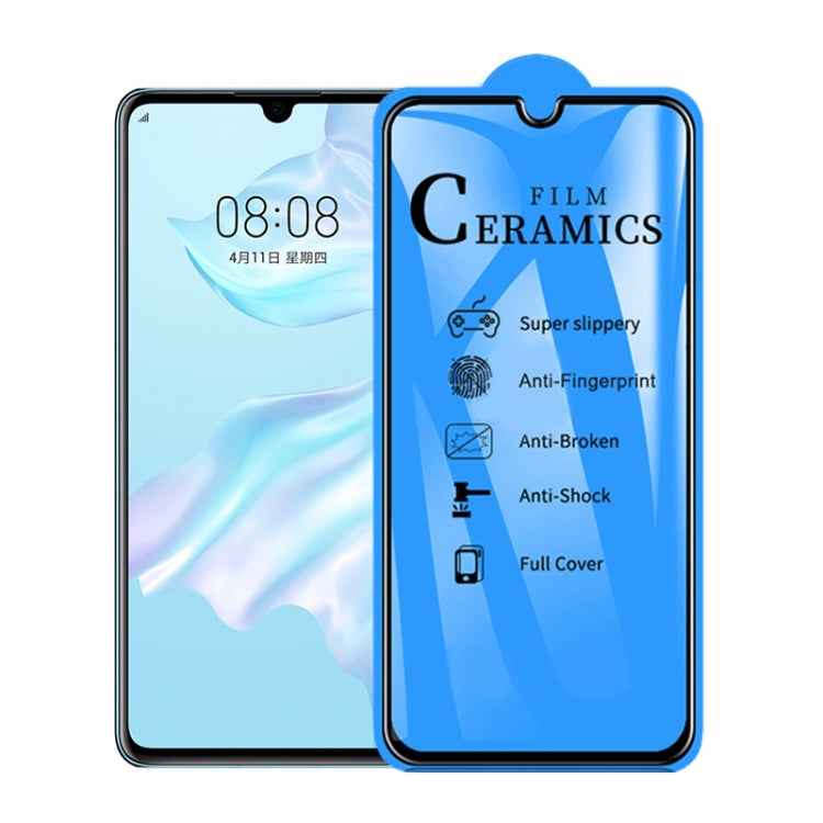 25 PCS 2.5D Full Glue Full Cover Ceramics Film for Huawei P30 Lite