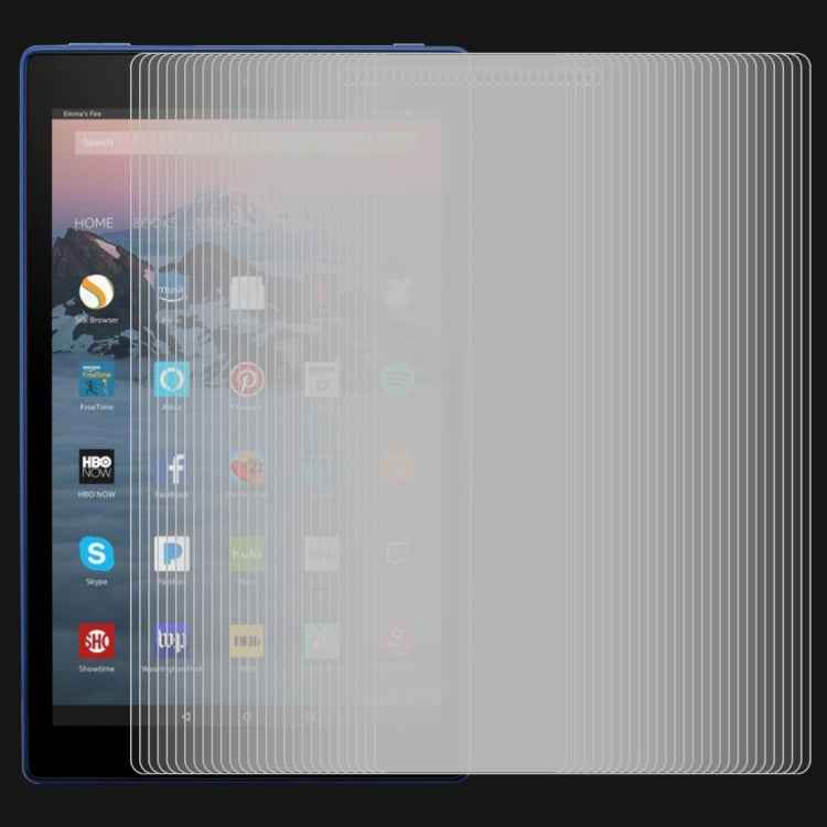 75 PCS 0.3mm 9H Full Screen Tempered Glass Film for Amazon Kindle Fire HD 10 2017