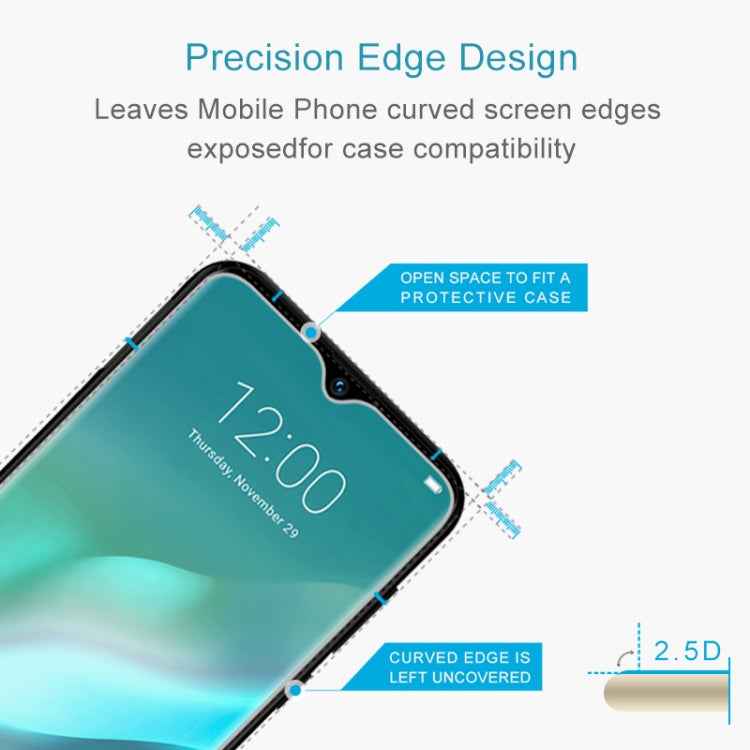 For DOOGEE Y8 Plus 2.5D Non-Full Screen Tempered Glass Film