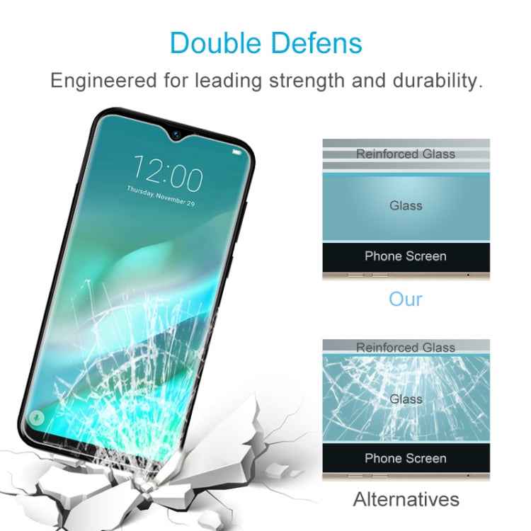 For DOOGEE Y8 Plus 2.5D Non-Full Screen Tempered Glass Film