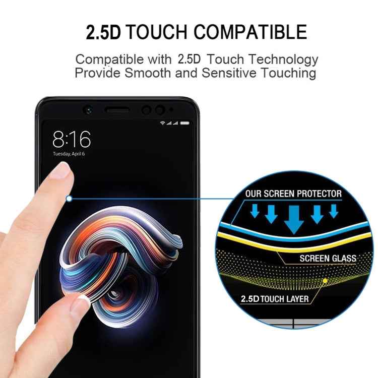 0.33mm 9H 2.5D Full Screen Fully Adhesive Tempered Glass Film for Xiaomi Redmi Note 5 Pro