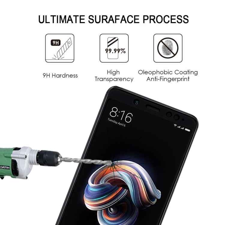 0.33mm 9H 2.5D Full Screen Fully Adhesive Tempered Glass Film for Xiaomi Redmi Note 5 Pro