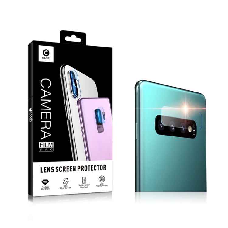 mocolo 0.15mm 9H 2.5D Round Edge Rear Camera Lens Tempered Glass Film for Galaxy S10