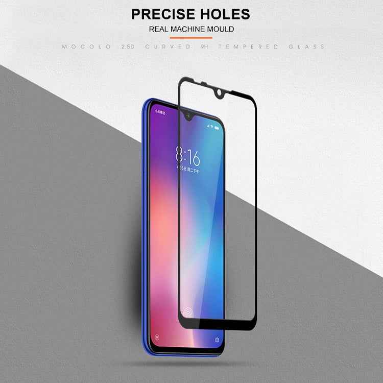 mocolo 0.33mm 9H 2.5D Silk Print Tempered Glass Film for Xiaomi Mi 9 SE