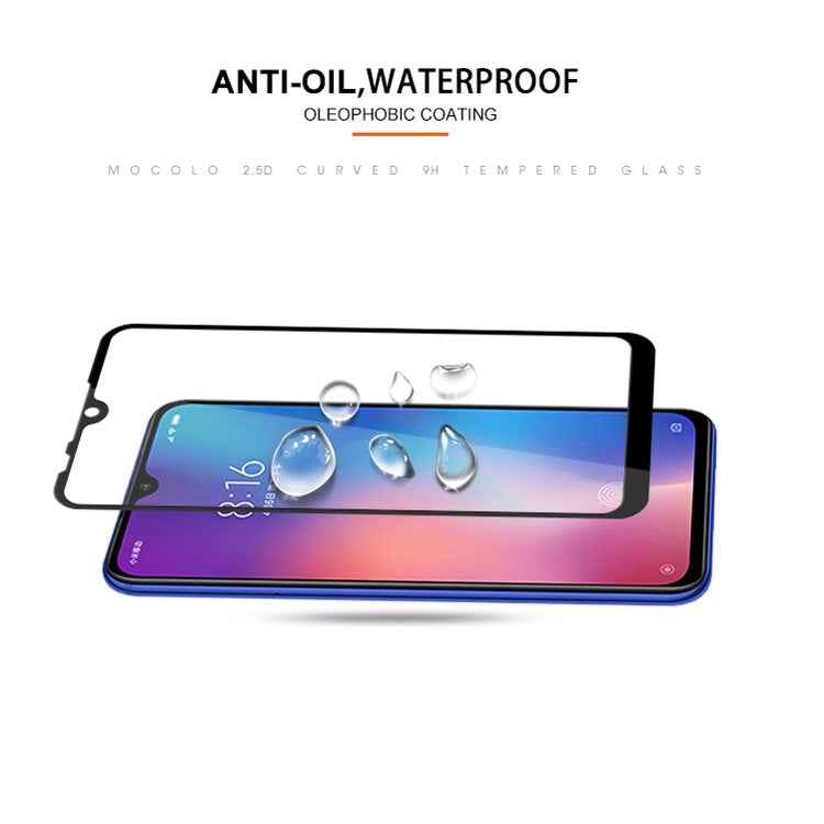 mocolo 0.33mm 9H 2.5D Full Glue Silk Print Tempered Glass Film for Xiaomi Mi 9 SE