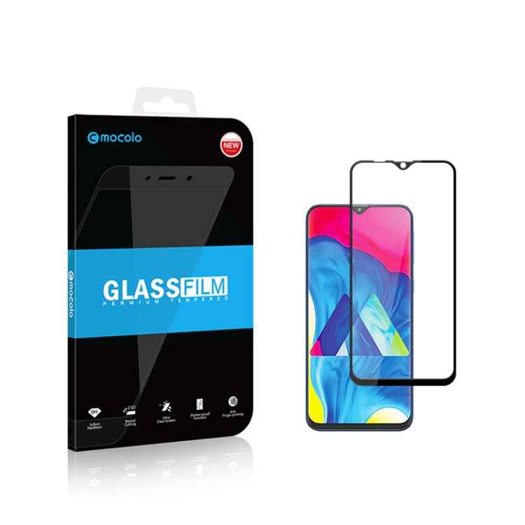 mocolo 0.33mm 9H 2.5D Full Glue Silk Print Tempered Glass Film for Galaxy M10
